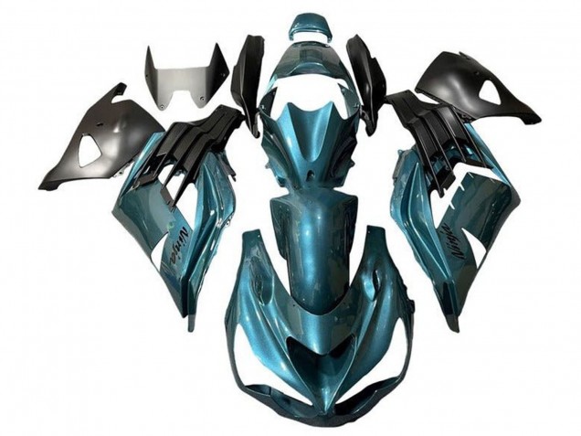 2012-2024 Kawasaki ZX14R ZZR1400 Motorcycle Fairings - Metallic Teal Blue Australia