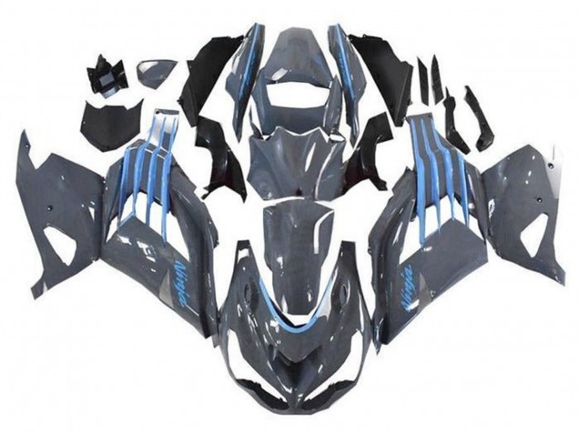 2012-2024 Kawasaki ZX14R ZZR1400 Motorcycle Fairings - Nardo Grey Blue Australia