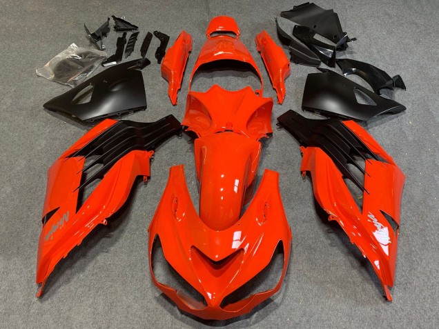 2012-2024 Kawasaki ZX14R ZZR1400 Motorcycle Fairings - Red Matte Black Australia