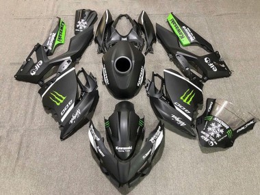 Purchase 2018-2024 Kawasaki Ninja 400 Motorcycle Fairings - Matte Black White Green Monster Snow Australia