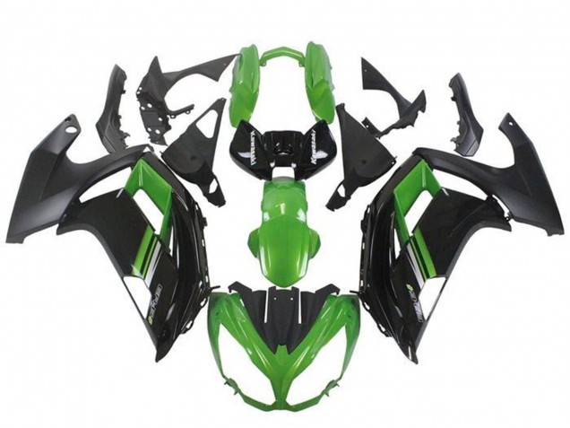 2012-2014 Kawasaki Ninja ER6F Motorcycle Fairings - Green Black Australia