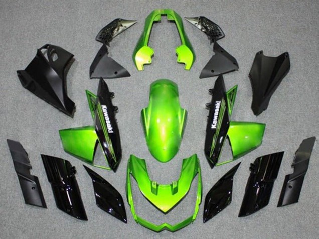 2010-2013 Kawasaki Z1000 Motorcycle Fairings - Green Black Australia