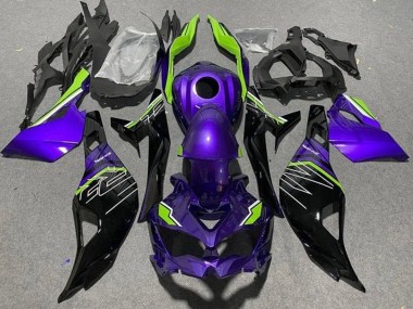 Purchase 2019-2025 Kawasaki ZX25R ZX-25R Motorcycle Fairings - Purple Green Glossy Black Australia