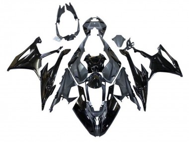Purchase 2019-2022 BMW S1000RR Motorcycle Fairings - Glossy Black Matte Black Australia