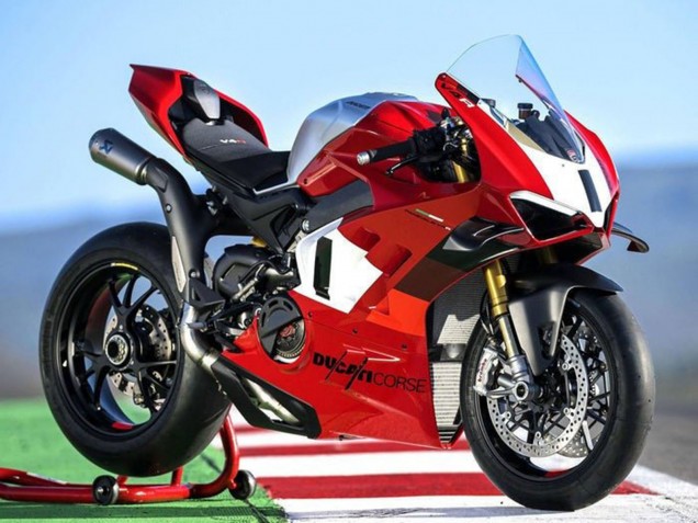 2022-2024 Ducati Panigale V4 V4S Motorcycle Fairings - Silver White Red Corse Australia