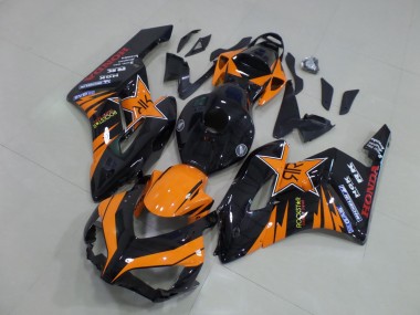 Purchase 2004-2005 Honda CBR1000RR Motorcycle Fairings - Orange Glossy Black Rockstar Australia