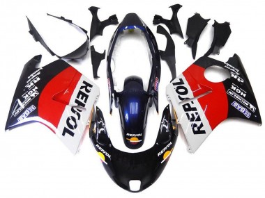 Purchase 1996-2007 Honda CBR1100XX Blackbird Motorcycle Fairings - Red White Blue Glossy Black Repsol Australia