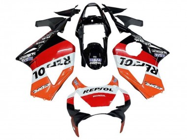 Purchase 2002-2003 Honda CBR900RR 954 Motorcycle Fairings - White Orange Red Glossy Black Repsol Australia
