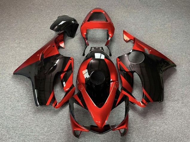 2001-2003 Honda CBR600 F4i Motorcycle Fairings - Red Glossy Black Australia