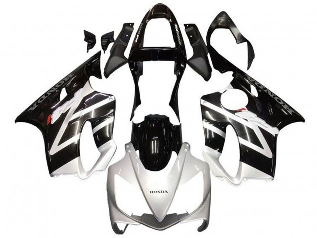 2001-2003 Honda CBR600 F4i Motorcycle Fairings - Silver Glossy Black Australia