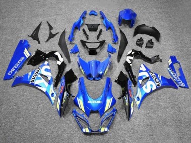 Purchase 2017-2024 Suzuki GSXR1000 Motorcycle Fairings - Blue White Ecstar Australia