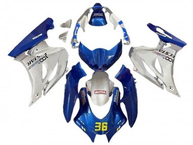 Purchase 2017-2024 Suzuki GSXR1000 Motorcycle Fairings - Blue Silver Motul 36 Australia