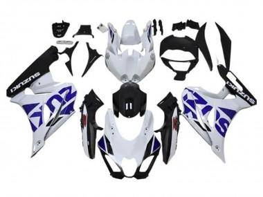 Purchase 2017-2024 Suzuki GSXR1000 Motorcycle Fairing - White Blue Black Australia