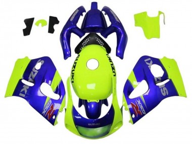 Purchase 1996-2000 Suzuki GSXR 600 / GSXR 750 Motorcycle Fairings - Blue Yellow Australia