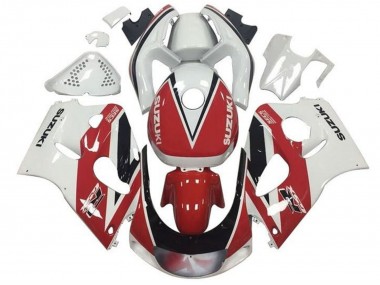 Purchase 1996-2000 Suzuki GSXR 600 / GSXR 750 Motorcycle Fairings - Red White Black Stripe Australia
