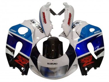 Purchase 1996-2000 Suzuki GSXR 600 / GSXR 750 Motorcycle Fairings - White Black Double Blue Red Australia
