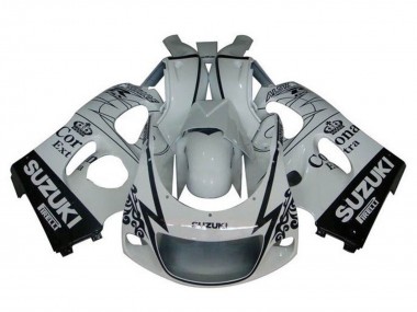 Purchase 1996-2000 Suzuki GSXR 600 / GSXR 750 Motorcycle Fairings - White Black Tribal Corona Australia