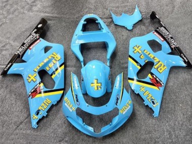 Purchase 2001-2003 Suzuki GSXR 600 / GSXR 750 Motorcycle Fairings - Light Blue Yellow Black Black Rizla Australia