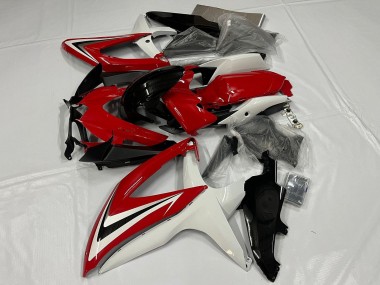 Purchase 2008-2010 Suzuki GSXR 600 / GSXR 750 Motorcycle Fairing - White Red Glossy Black Australia