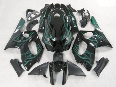 Purchase 1996-2007 Yamaha YZF600R Thundercat Motorcycle Fairings - Black Green Flame Australia