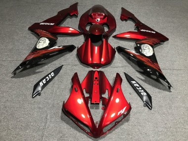 Purchase 2004-2006 Yamaha YZF 1000 R1 Motorcycle Fairing - Red Matte Black Australia