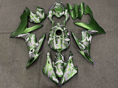 Purchase 2004-2006 Yamaha YZF 1000 R1 Motorcycle Fairings - Green White Grey Camouflage Australia