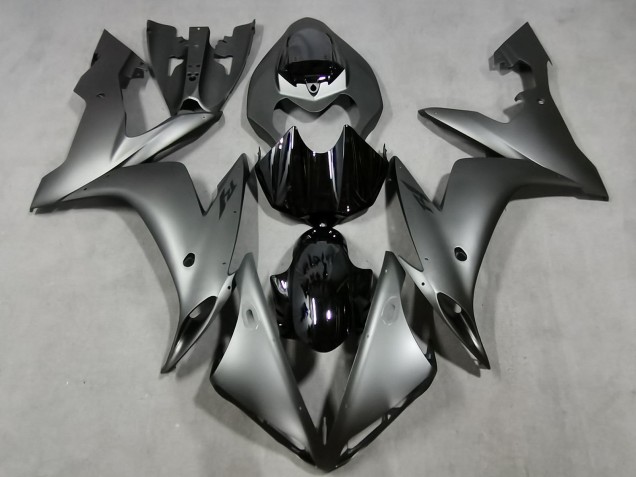 2004-2006 Yamaha YZF 1000 R1 Motorcycle Fairings - Matte Silver Glossy Black Australia