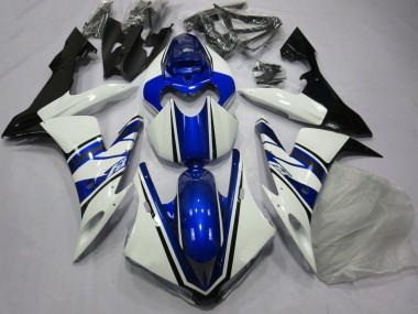Purchase 2004-2006 Yamaha YZF 1000 R1 Motorcycle Fairing - White Blue Black Australia