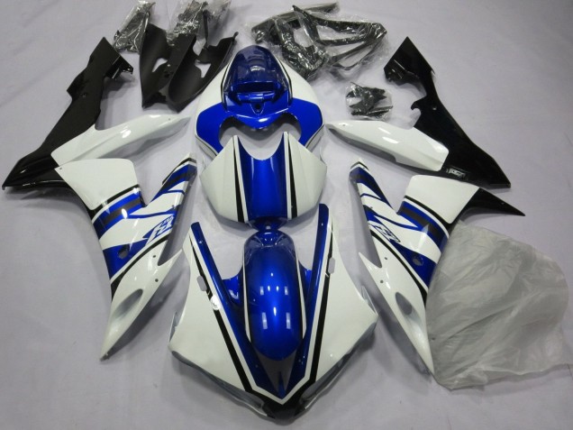 2004-2006 Yamaha YZF 1000 R1 Motorcycle Fairing - White Blue Black Australia
