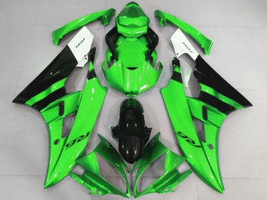 Purchase 2006-2007 Yamaha YZF R6 Motorcycle Fairings - White Green Glossy Black Australia