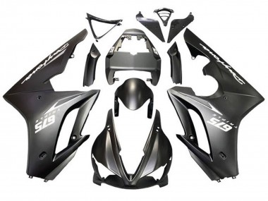 Purchase 2009-2012 Triumph Daytona 675 Triple Motorcycle Fairings - Matte Black White Decals Australia