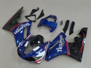Purchase 2009-2012 Triumph Daytona 675 Triple Motorcycle Fairings - Blue Red White Glossy Black Australia
