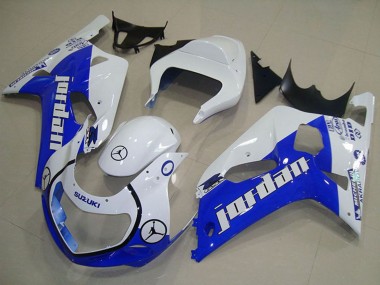 Purchase 2001-2003 Suzuki GSXR 750 Motorcycle Fairings - White Blue Jordan Australia