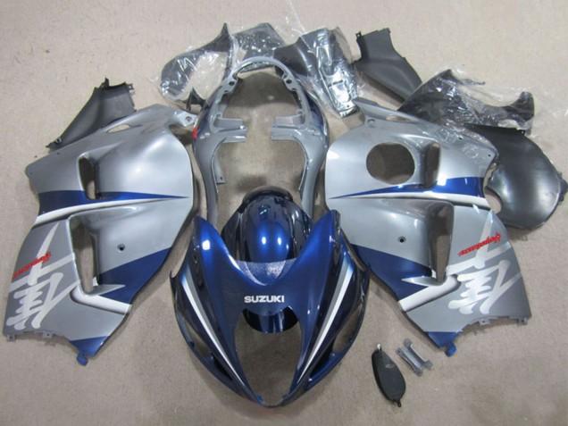 1996-2007 Suzuki GSXR 1300 Hayabusa Motorcycle Fairings - Silver Blue Australia