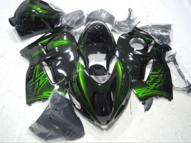 Purchase 1996-2007 Suzuki GSXR 1300 Hayabusa Motorcycle Fairings - Glossy Black Green Australia