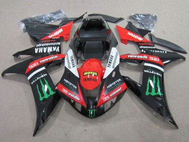 Purchase 2002-2003 Yamaha YZF R1 Motorcycle Fairings - Red Glossy Black White Green Motul Monster Australia