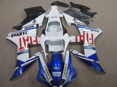 Purchase 2004-2006 Yamaha YZF R1 Motorcycle Fairings - White Blue Red Fiat Motul Australia