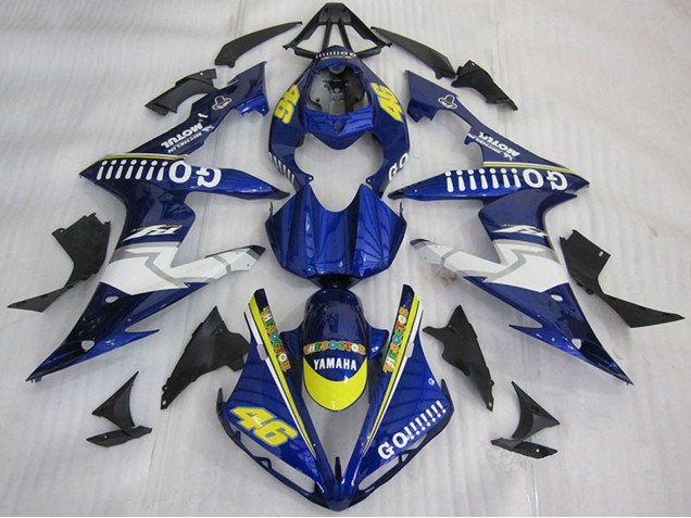 2004-2006 Yamaha YZF R1 Motorcycle Fairings - Blue Yellow White Go 46 Australia