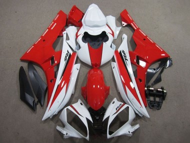Purchase 2006-2007 Yamaha YZF R6 Motorcycle Fairing - White Red Black Australia