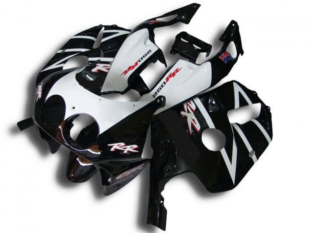 1990-1998 Black White RR CBR250RR Fairings
