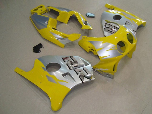 1990-1998 Yellow Silver CBR250RR Fairings
