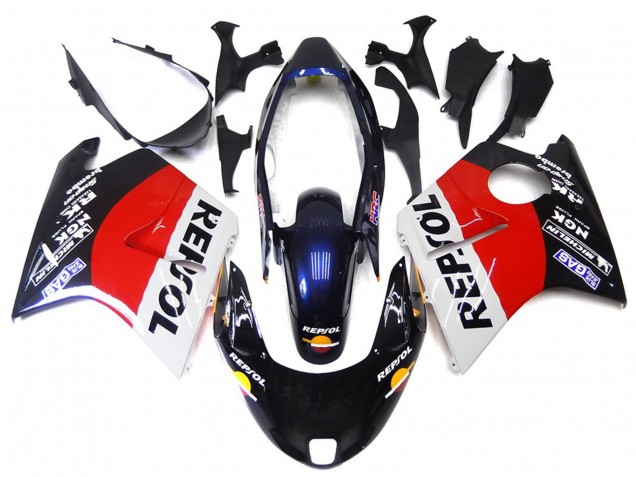 1996-2007 Red Black and White Repsol CBR1100XX Fairings