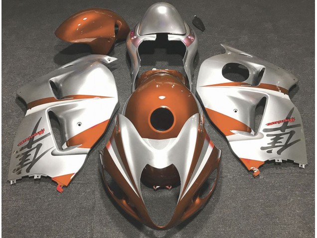 1997-2007 Gloss Orange and Silver GSXR 1300 Hayabusa Fairings