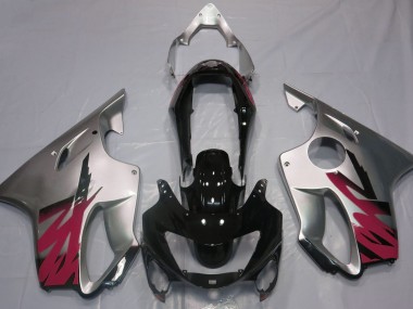 1999-2000 Gloss Silver & Red CBR600 F4 Fairings