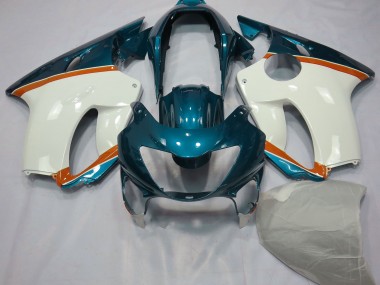 1999-2000 Light Blue and Orange CBR600 F4 Fairings