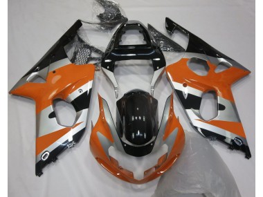 2000-2002 Orange Silver OEM Style GSXR 1000 Fairings