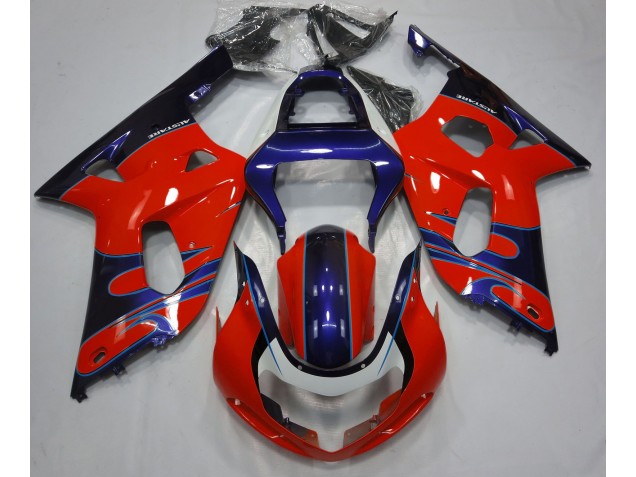 2001-2003 Gloss Red & Blue GSXR 600-750 Fairings 2001-2003 Gloss Red & Blue GSXR 600-750 Fairings