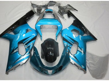 2001-2003 Light Blue and Silver GSXR 600-750 Fairings