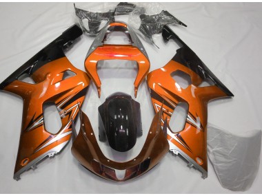 2001-2003 Orange and Silver GSXR 600-750 Fairings