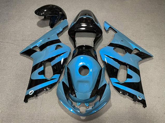 2001-2003 Pearl Light Blue and Black GSXR 600-750 Fairings 2001-2003 Pearl Light Blue and Black GSXR 600-750 Fairings